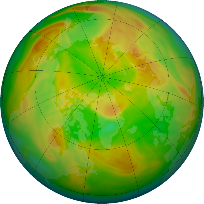 Arctic ozone map for 07 May 2008